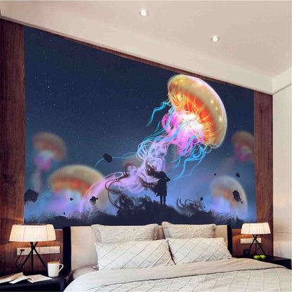 Home Decor Realistic Psychedelic Mushroom Print Tapestry