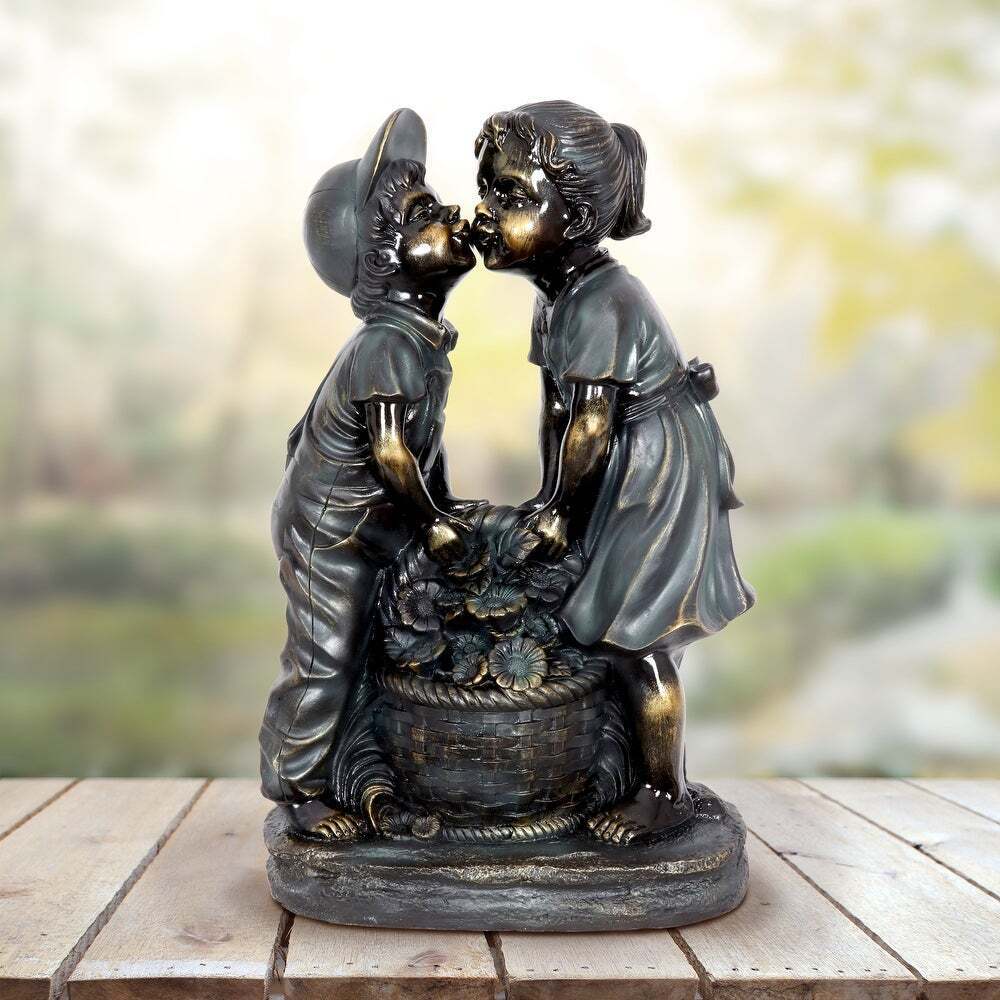 Boy & Girl Garden Statue Boy & Girl Garden Statue