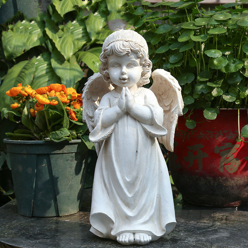 Yard Garden Garden Decoration Resin Figure American Little Angel Decoration