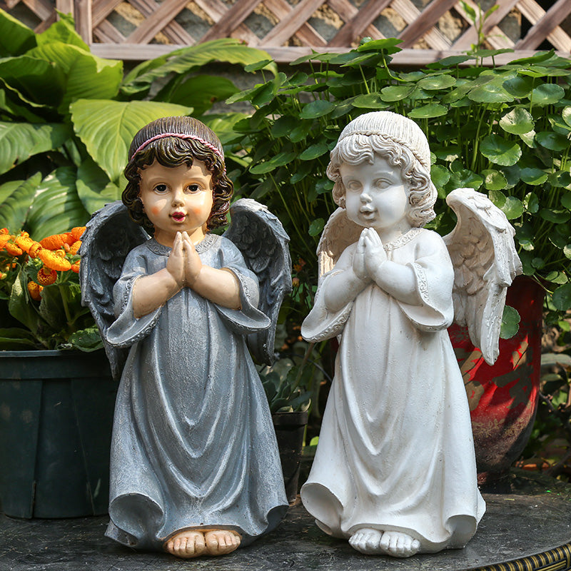 Yard Garden Garden Decoration Resin Figure American Little Angel Decoration