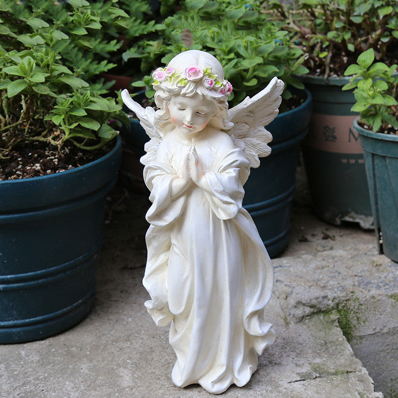 Yard Garden Garden Decoration Resin Figure American Little Angel Decoration