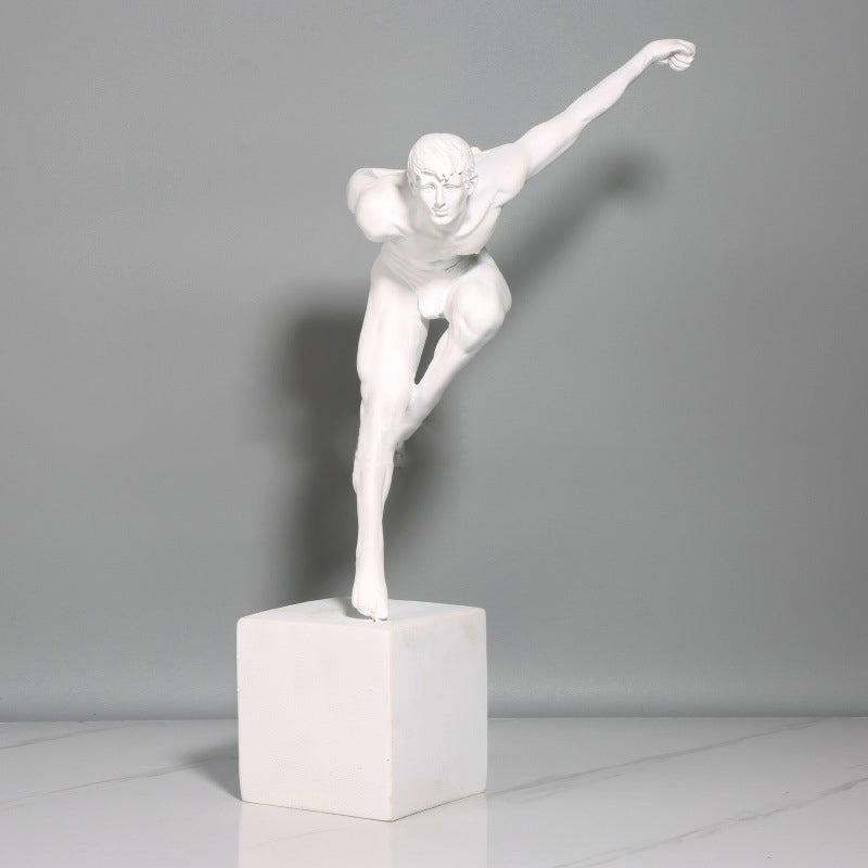 Muscular Athletic Male Sculpture Home Decor Ornament